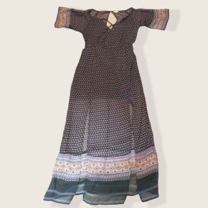 Urban Outfitters Ecoté Dress Print Long Dress